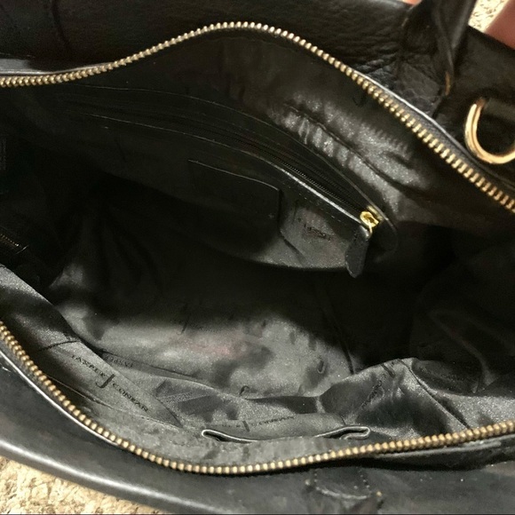 JASPER J CONRAN black leather sachets big bag women’s - Picture 10 of 11